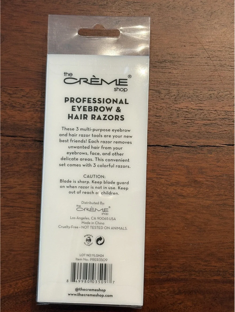 The Creme Shop Professional Eyebrow Hair Razors Set of 3. NEW!